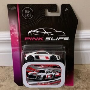 Jada Pink Slips Audi R8 Coupe Die-Cast Car - White and Red NEW